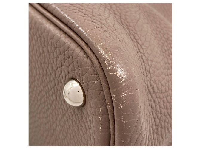 Hermès Borsa Hermes Bolide 31 in Etoupe Gray Taupe - vista 28