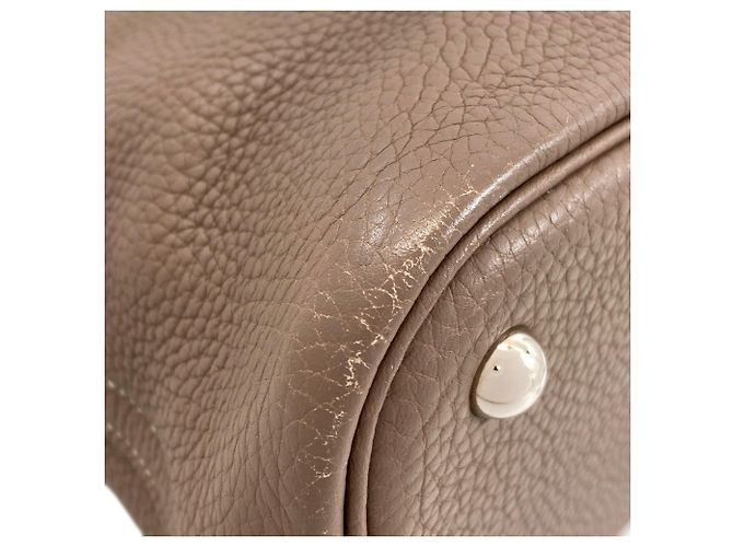Hermès Borsa Hermes Bolide 31 in Etoupe Gray Taupe - vista 29