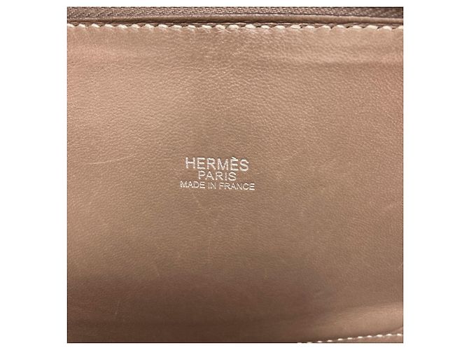 Hermès Borsa Hermes Bolide 31 in Etoupe Gray Taupe - vista 6