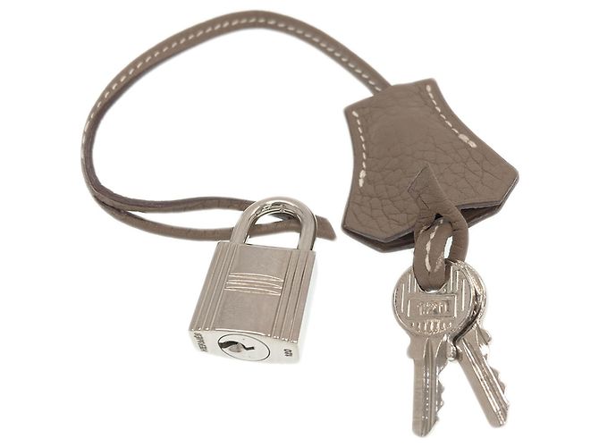 Hermès Borsa Hermes Bolide 31 in Etoupe Gray Taupe - vista 8