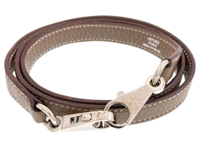 Hermès Borsa Hermes Bolide 31 in Etoupe Gray Taupe - vista 9