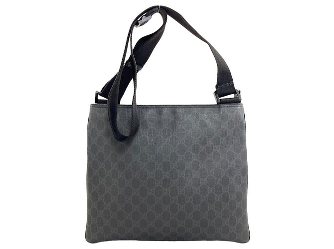 Borsa a Spalla Gucci GG Supreme Nero - vista 2