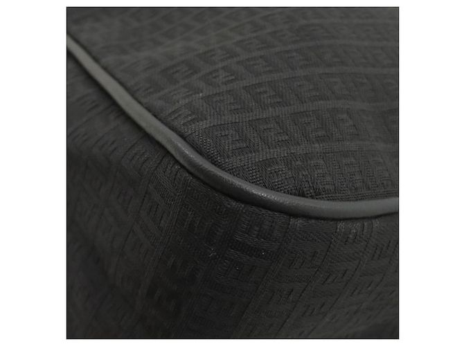 Fendi Zucchino Muster Canvas Tote Bag Schwarz - Ansicht 20