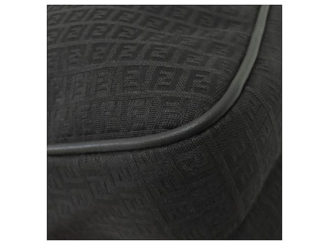 Fendi Zucchino Muster Canvas Tote Bag Schwarz - Ansicht 21