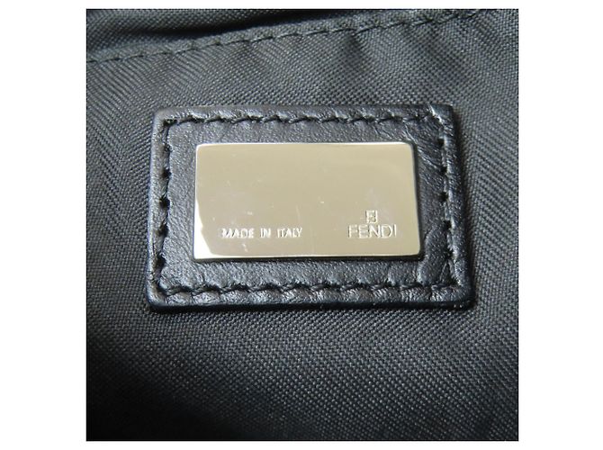 Fendi Zucchino Muster Canvas Tote Bag Schwarz - Ansicht 6