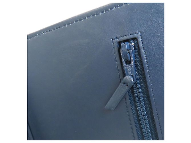 Portafoglio lungo Chanel Coco Mark Matelassé Blu - vista 13