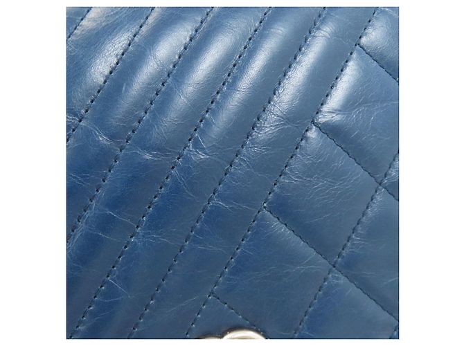 Portafoglio lungo Chanel Coco Mark Matelassé Blu - vista 18