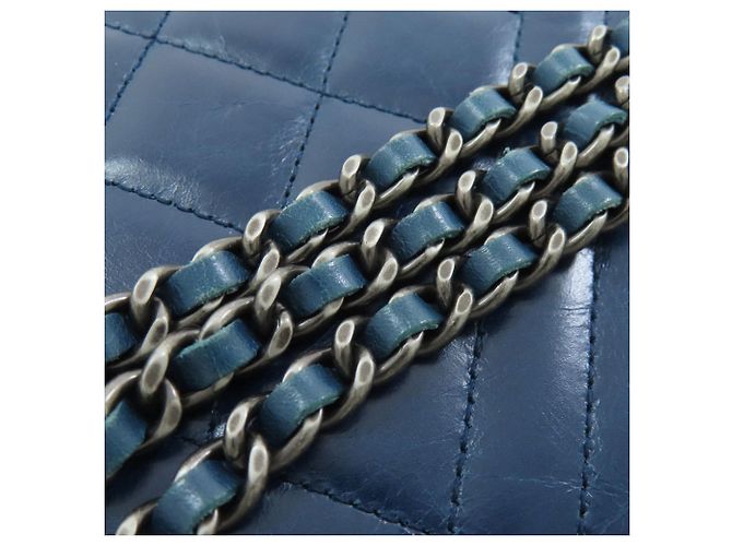 Portafoglio lungo Chanel Coco Mark Matelassé Blu - vista 22