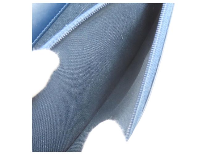 Portafoglio lungo Chanel Coco Mark Matelassé Blu - vista 7