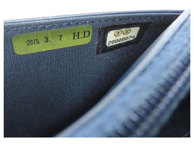 Portafoglio lungo Chanel Coco Mark Matelassé Blu - vista 9
