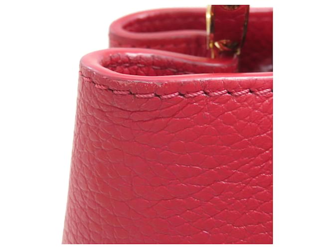 Borsa Louis Vuitton Capucines BB Rosso - vista 18
