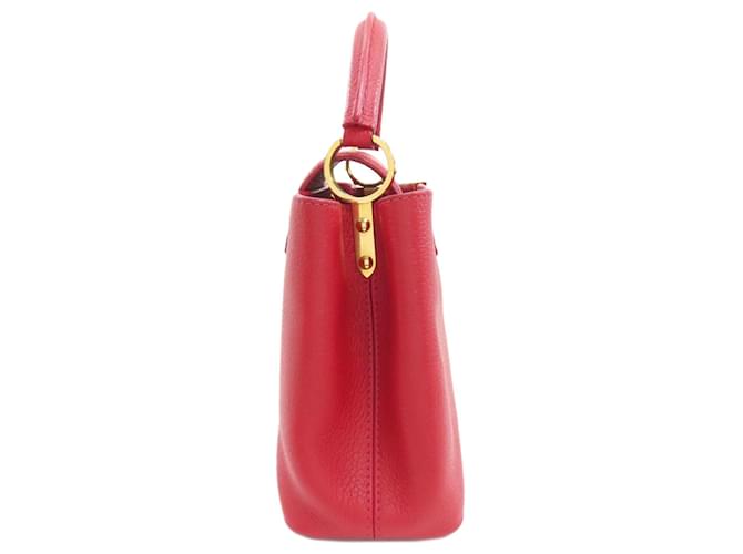 Borsa Louis Vuitton Capucines BB Rosso - vista 3