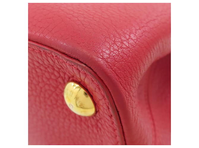Borsa Louis Vuitton Capucines BB Rosso - vista 30