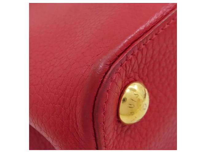 Borsa Louis Vuitton Capucines BB Rosso - vista 31