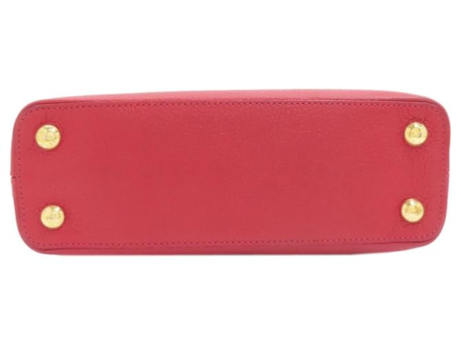 Borsa Louis Vuitton Capucines BB Rosso - vista 4