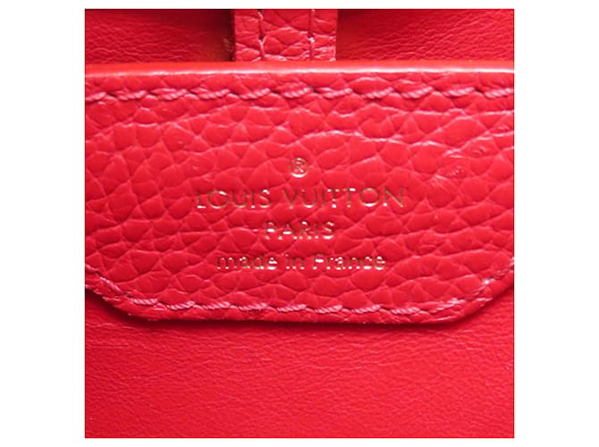 Borsa Louis Vuitton Capucines BB Rosso - vista 6
