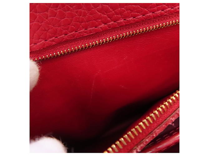 Borsa Louis Vuitton Capucines BB Rosso - vista 9