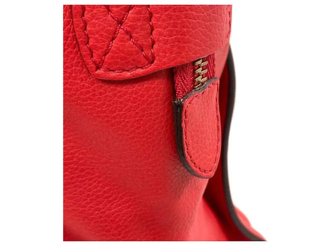 Céline Bolsa de mão Celine Luggage Mini Vermelho - vista 17
