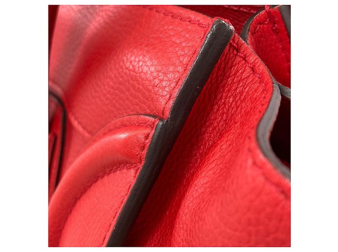 Céline Bolsa de mão Celine Luggage Mini Vermelho - vista 18