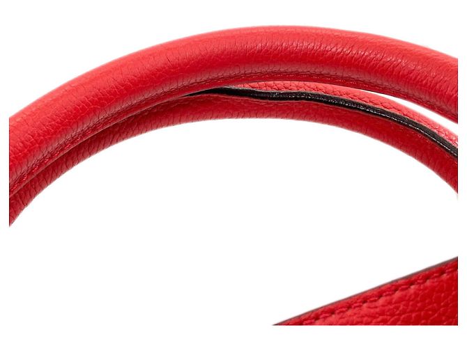 Céline Bolsa de mão Celine Luggage Mini Vermelho - vista 20