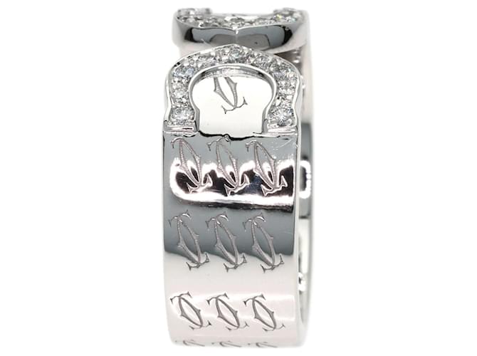 Cartier C2 Diamond Band Ring Ring - Ansicht 3