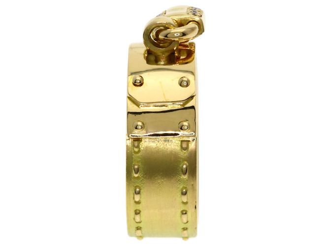 Bague Kelly Hermès en or jaune 18K avec diamants - vue 3