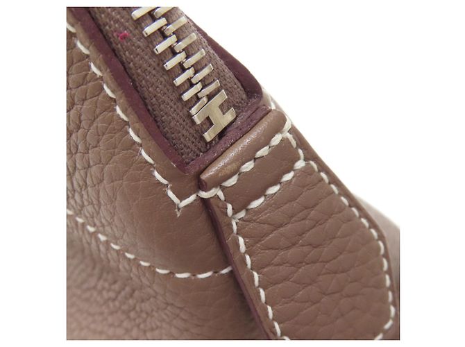Hermès Borsa Hermes Bolide 31 in Etoupe Gray Taupe - vista 17