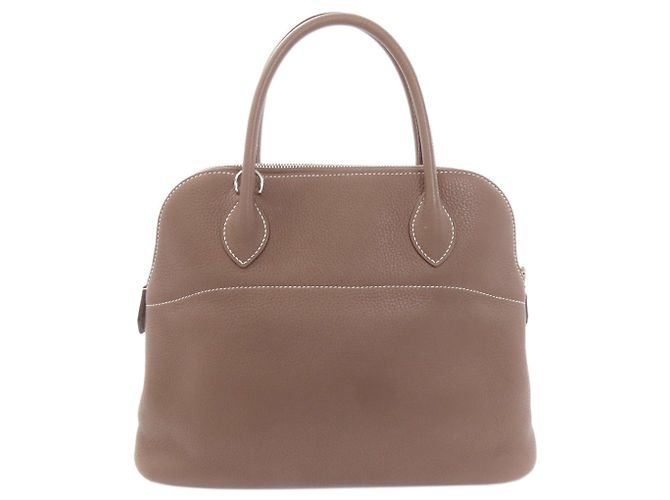 Hermès Borsa Hermes Bolide 31 in Etoupe Gray Taupe - vista 2