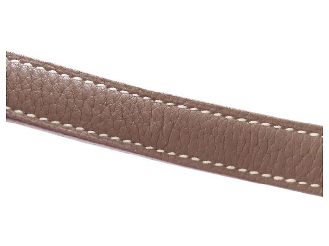 Hermès Borsa Hermes Bolide 31 in Etoupe Gray Taupe - vista 23