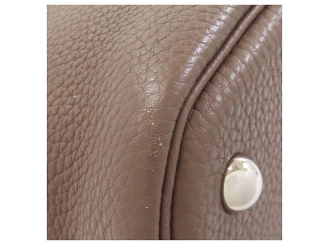 Hermès Borsa Hermes Bolide 31 in Etoupe Gray Taupe - vista 27