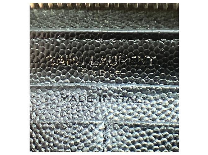 Cartera larga de cuero Yves Saint Laurent Negro - vista 4