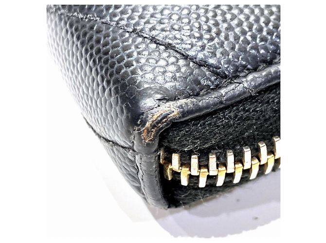 Cartera larga de cuero Yves Saint Laurent Negro - vista 6