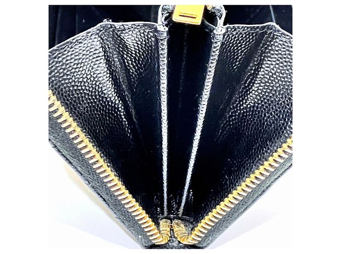 Cartera larga de cuero Yves Saint Laurent Negro - vista 8
