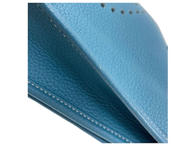 Hermès Borsa a tracolla Hermes Evelyne 3 PM Blue Jean - vista 14
