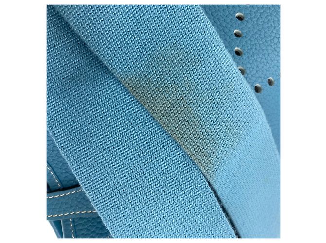 Hermès Borsa a tracolla Hermes Evelyne 3 PM Blue Jean - vista 17