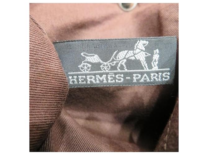 Hermès Borsa Cabas Hermes Chennai PM Marrone - vista 4