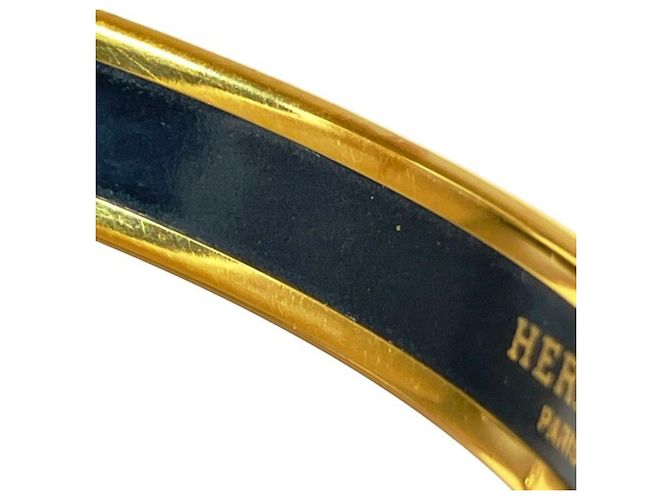 Hermès Brazalete de cloisonné en oro y rojo Hermes Roja Dorado - vista 5