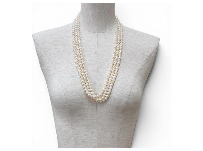 Tiffany & Co Collana avvolgente con perle Tiffany Ziegfeld Collection Bianco - vista 3