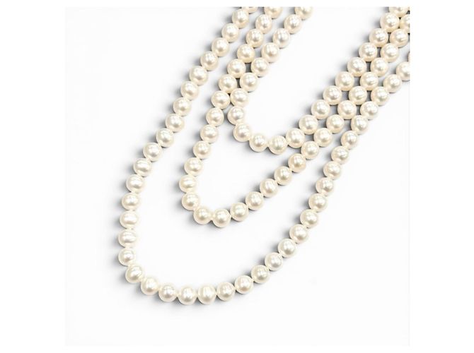 Tiffany & Co Collana avvolgente con perle Tiffany Ziegfeld Collection Bianco - vista 5