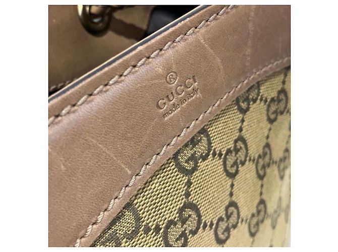 Borsa a Spalla Gucci GG Canvas Marrone - vista 9