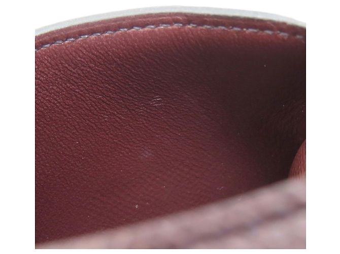 Portafoglio bi-fold Hermès Bearn in pelle Epsom Bordeaux Bordò - vista 10
