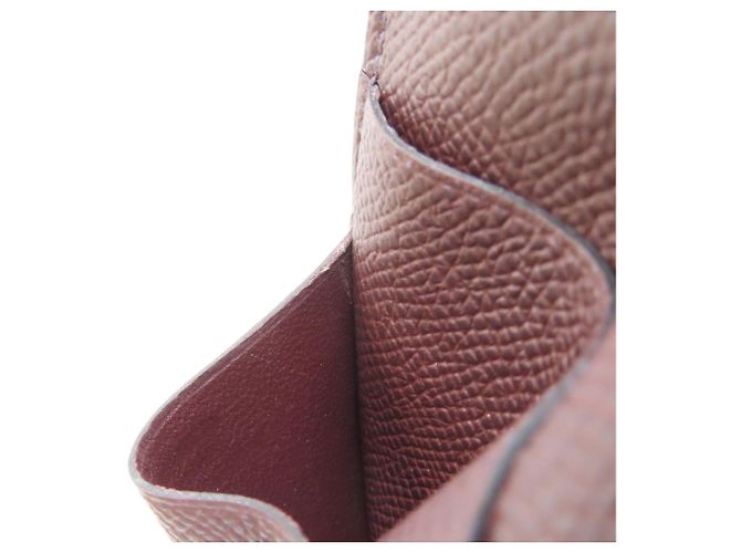 Portafoglio bi-fold Hermès Bearn in pelle Epsom Bordeaux Bordò - vista 11