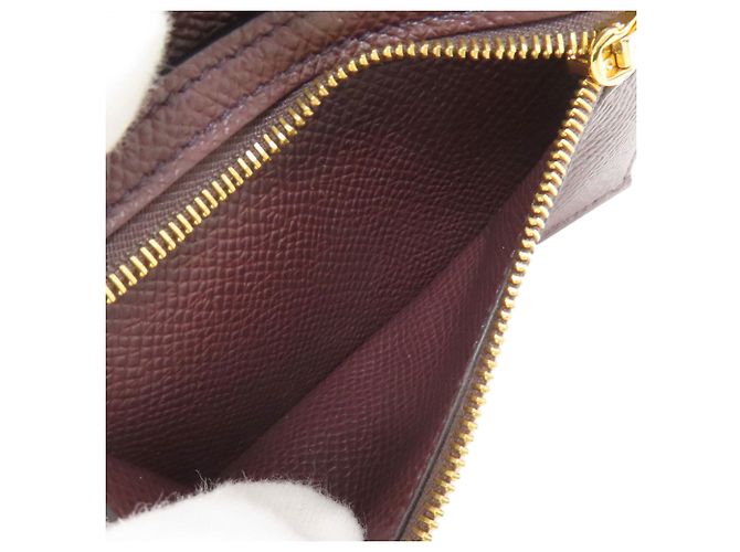 Portafoglio bi-fold Hermès Bearn in pelle Epsom Bordeaux Bordò - vista 6