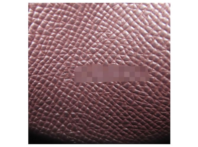 Portafoglio bi-fold Hermès Bearn in pelle Epsom Bordeaux Bordò - vista 8