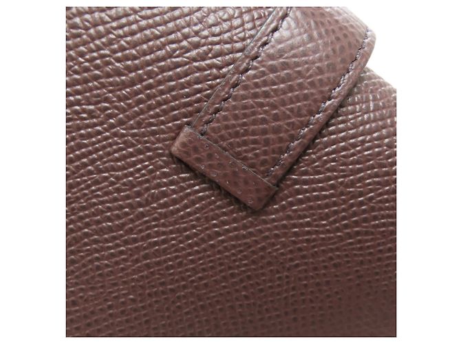 Portafoglio bi-fold Hermès Bearn in pelle Epsom Bordeaux Bordò - vista 9