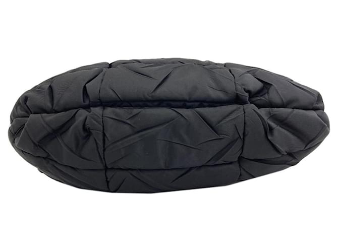 Borsa a mano in nylon nero Prada - vista 4
