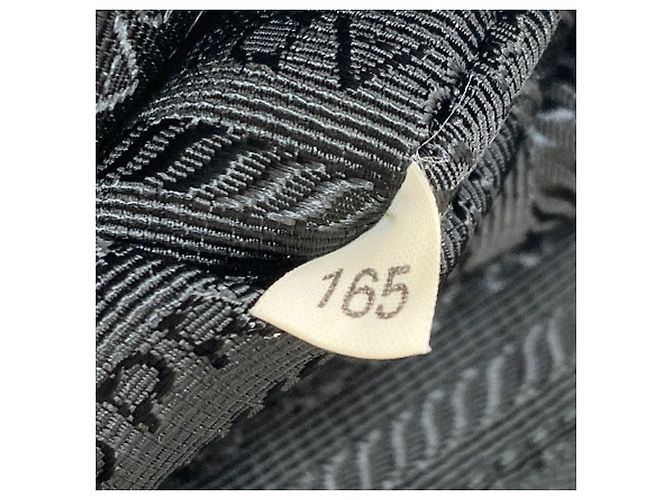 Borsa a mano in nylon nero Prada - vista 7