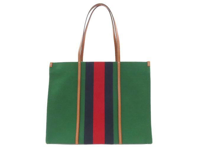 Gucci 727701 Borsa Tote 2-Way Interlocking G Verde - vista 2