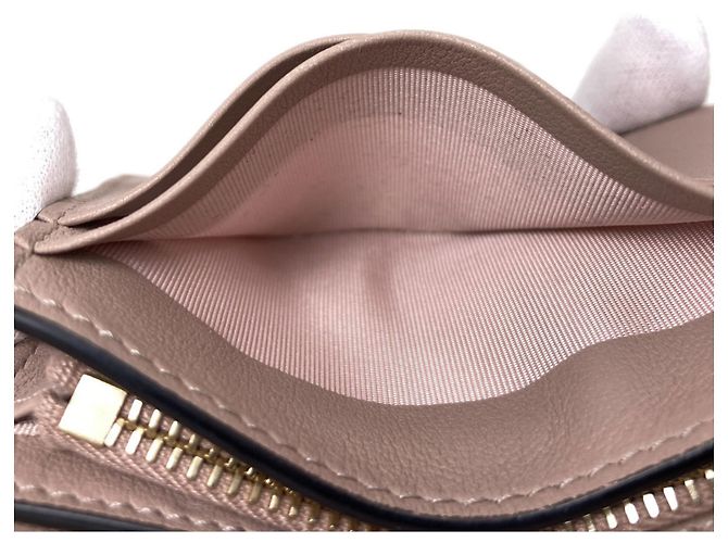 Cartera de cuero bi-fold Rockstud para mujer Valentino Beige - vista 11
