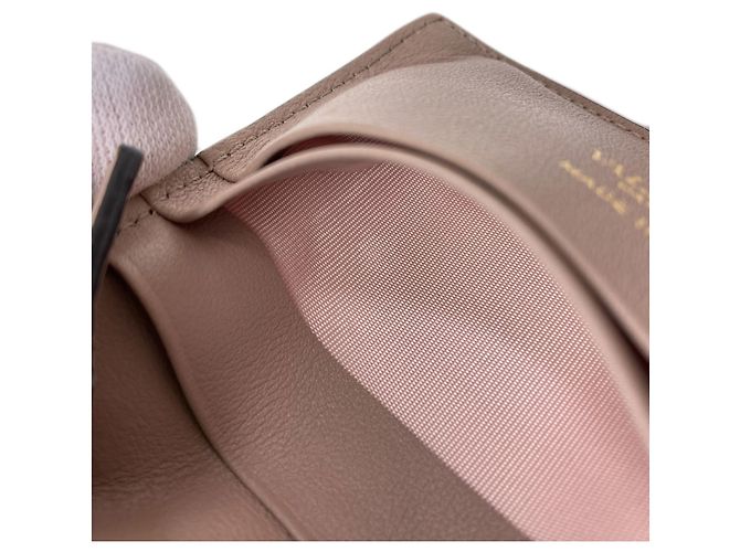 Cartera de cuero bi-fold Rockstud para mujer Valentino Beige - vista 12